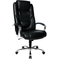 topstar - chaise bureau soft lux leder noir