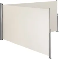 tectake - store latéral double 180 x 600 cm en aluminium - beige