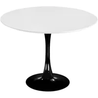 table ronde ibiza black ø120 c copertura bianca gamba nera - http://www.ventamueblesonline.es/img/co/2047.jpg