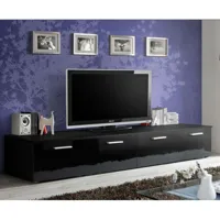 paris prix - meuble tv design duo 200cm noir