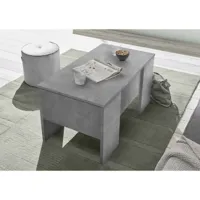 table basse avec conteneur otello ciment