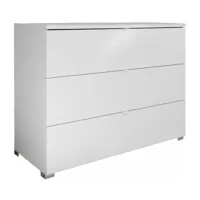 tft home furniture - commode 3 tiroirs white