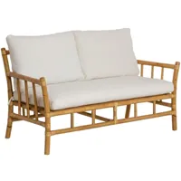 made in meubles - canapé en rotin rattan - bois clair