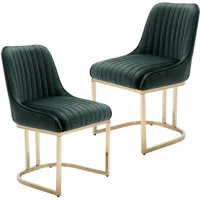 chaises de salle à manger en velours chaises salle a manger pieds dorés, chaise salle à manger avec coussin épais, vert