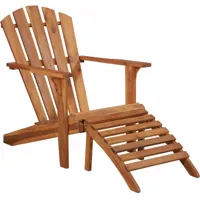 chaise de jardin avec rangement en bois d'acacia solide robuste