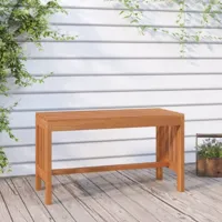 design in - banc banquette de jardin - mobilier de jardin 80 cm bois massif d'eucalyptus bv678592