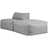 ensemble poufs modulaires d'intérieur et d'extérieur (2 pièces) tetra, sofa modulable, gris - gris - icon