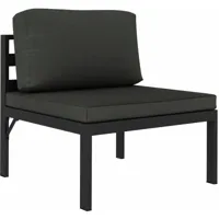 fauteuil extérieur avec un style noir moderne avec des coussins de siège confortables