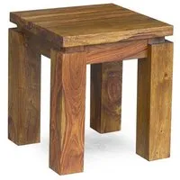 table d'appoint 40x40 palissandre laqué life honey metro life #166