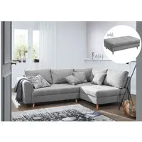 canapé d'angle 230x160 gris clair sofas #177