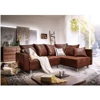 canapé d'angle 230x160 marron foncé sofas