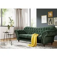 canapé 230x90 vert foncé 2 à 3 places sofas