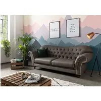 canapé 230x90 gris brun 2 à 3 places sofas