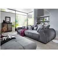 canapé profondeur xxl incl. repose-pied gris sofas #180