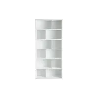 bibliothèque design bois blanc l92 cm epure