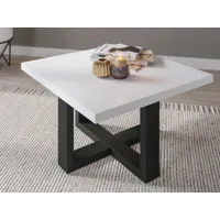 table basse ekowa 75x75 cm blanc