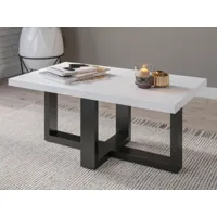 table basse ekowa 102 cm blanc
