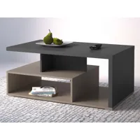 table basse serrie anthracite/brun