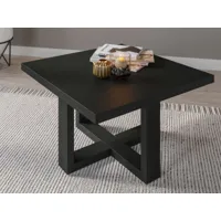 table basse ewok 75x75 cm noir
