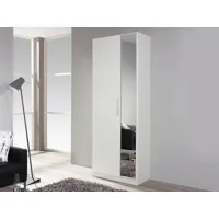 armoire penderie minotor 1,5 porte avec miroir blanc