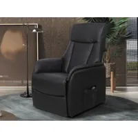 fauteuil relax électrique malika noir