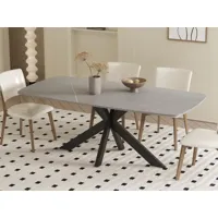 table repas rectangulaire apoliri 180 cm gris