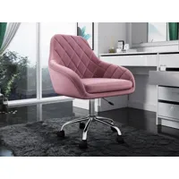 chaise de bureau munaron rose