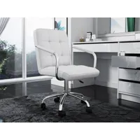 chaise de bureau munoz blanc