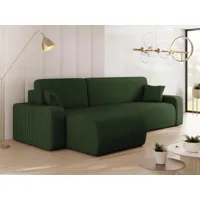canapé lit mozart avec méridienne gauche vert