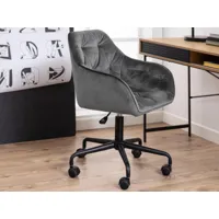 chaise de bureau brooky gris
