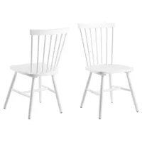 lot de 2 chaises rianna blanc