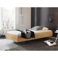 lit ixana 90x200 cm chêne sonoma avec tête de lit avec matelas sans sommier