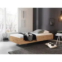 lit ixana 90x200 cm chêne artisan sans tête de lit sans matelas avec sommier