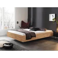 lit ixana 140x200 cm chêne artisan sans tête de lit sans matelas avec sommier