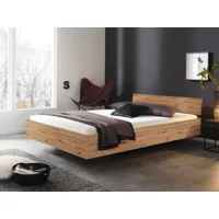 lit ixana 140x200 cm chêne artisan avec tête de lit sans matelas avec sommier
