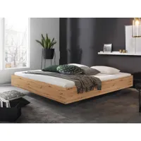 lit ixana 180x200 cm chêne artisan sans tête de lit avec matelas avec sommier