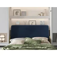 tête de lit conception pro 140 cm bleu