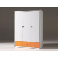 armoire enfant bonny 3 portes orange