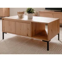 table basse rectangulaire bonifacio 100 cm chêne artisan
