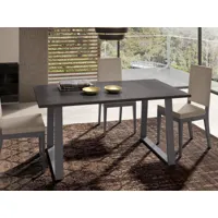 table repas karo 160 cm gris ombre