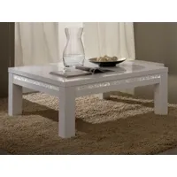 table basse rebecca rectangulaire blanc laque