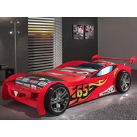 lit enfant voiture speed turbo 90x200 cm rouge