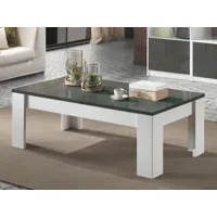 table basse giardino 126 cm blanc/graphite