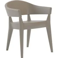 alma design set de 2 fauteuils jo (sable - polyéthylène)