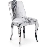 baleri italia chaise luigina (marbre de carrare - tissu dacron)