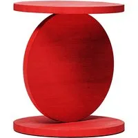 baleri italia table basse match point (90° chêne verni rouge - bois multi-couches palqué)