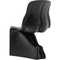 casamania chaise her noir (noir - polyéthylène)