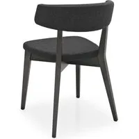 connubia chaise siren cb/1536 (structure en hêtre couleur graphite, assise en berna couleur fumée - hêtre et tissu)
