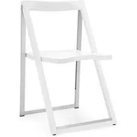 connubia set 2 chaises pliantes skip cb/207 (blanc opaque - aluminium satiné/bois massif)