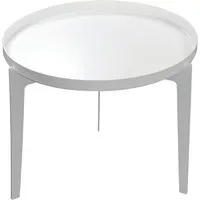 covo table basse illusion (blanc small - métal peint à la poudre)